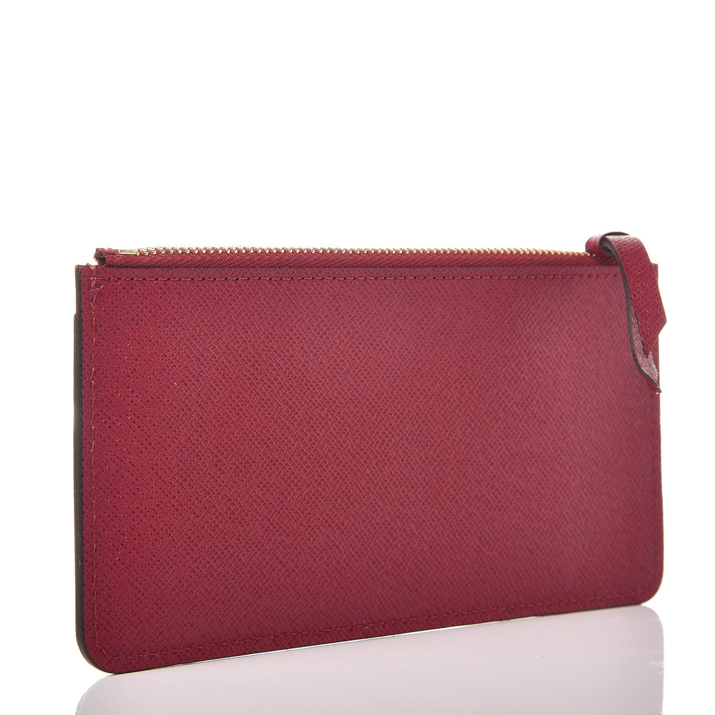Calfskin Jeanne Wallet Zippered Insert Fuchsia