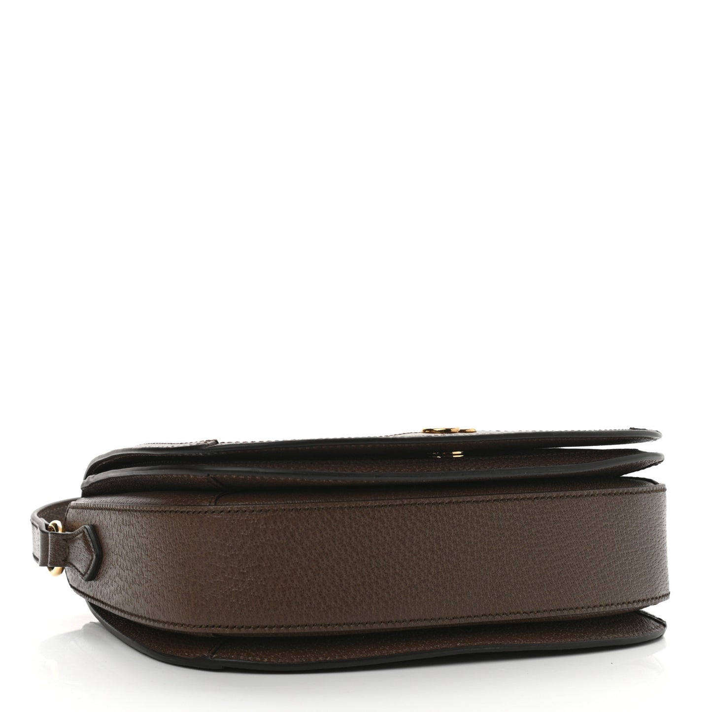 GG Supreme Monogram Web Small Ophidia Flap Messenger Bag Brown