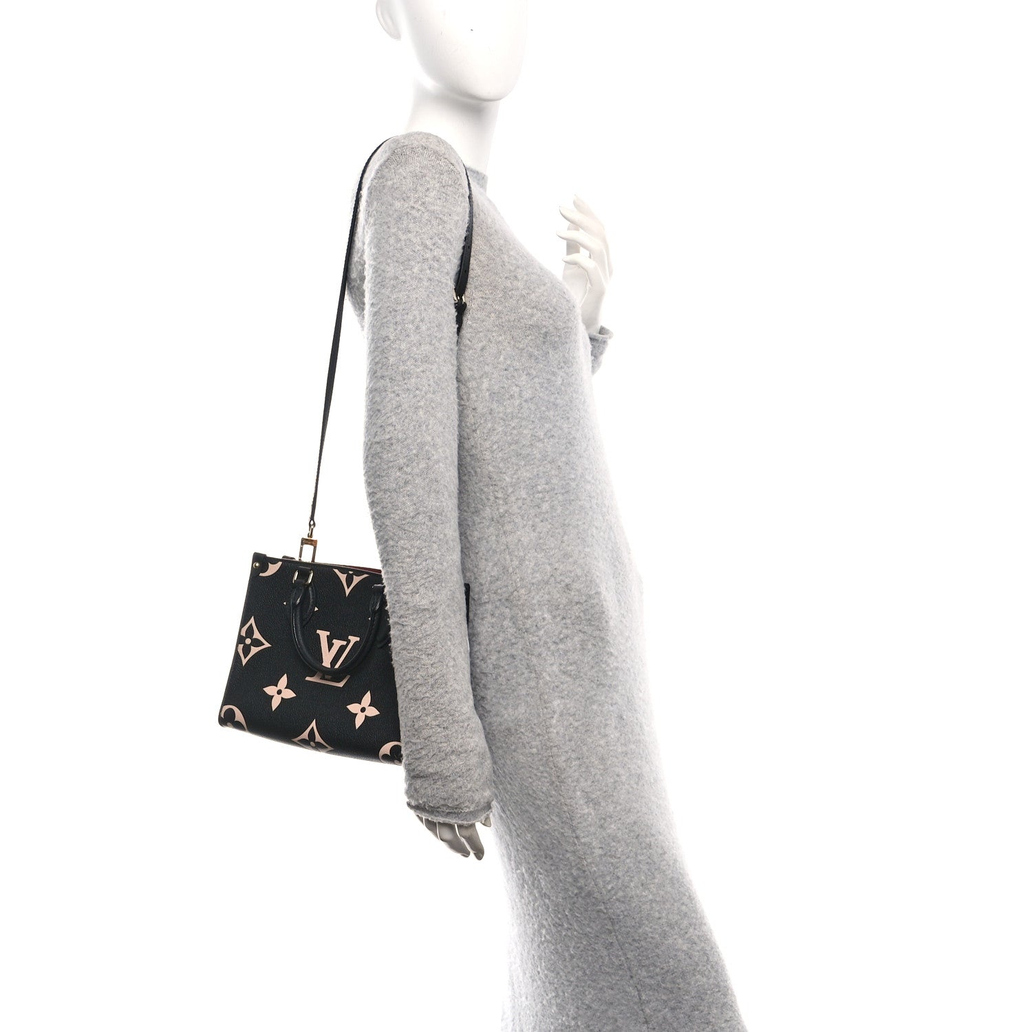 Louis Vuitton Empreinte Monogram Giant Onthego PM Black Beige 2 of 10