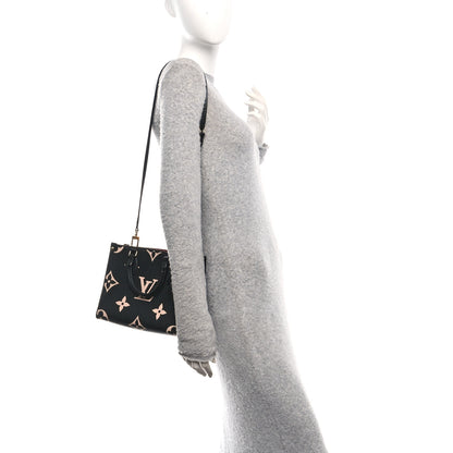 Louis Vuitton Empreinte Monogram Giant Onthego PM Black Beige 2 of 10