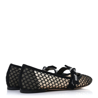 Christian Dior Resille Ribbon Miss J'Adior Ballet Flat 36 Black 5 of 8