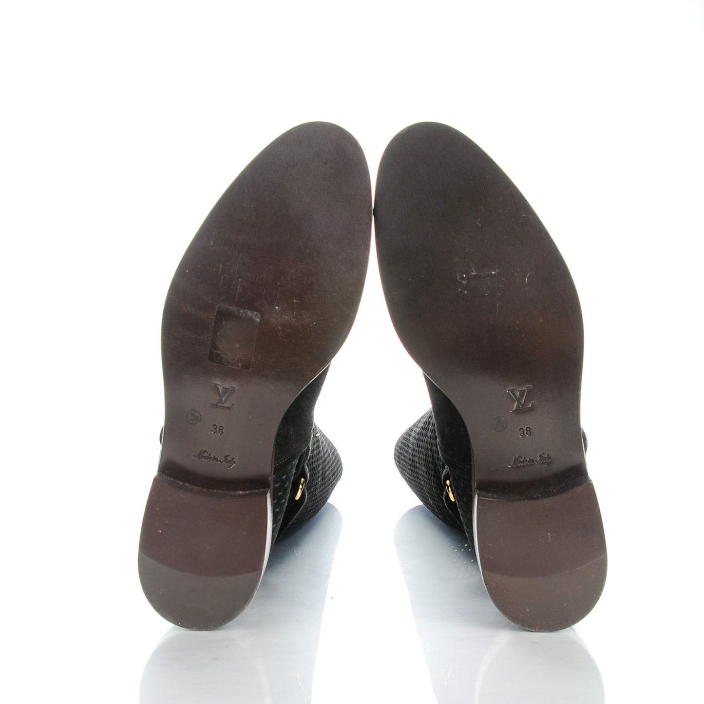 Suede Perforated Free Ride High Boots 38 Black