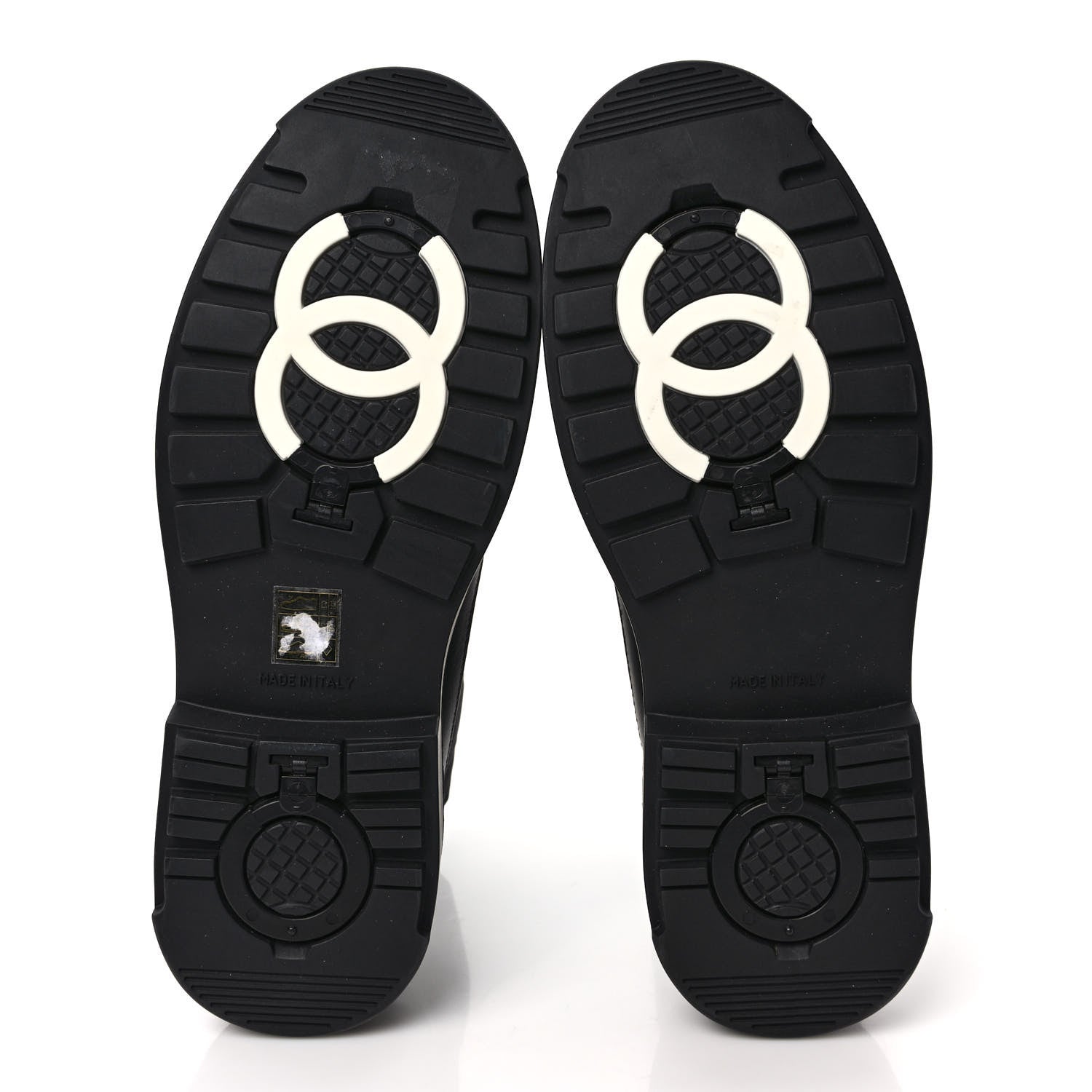 Chanel Calfskin Nylon CC Ankle Snow Boots 40 Black 6 of 10