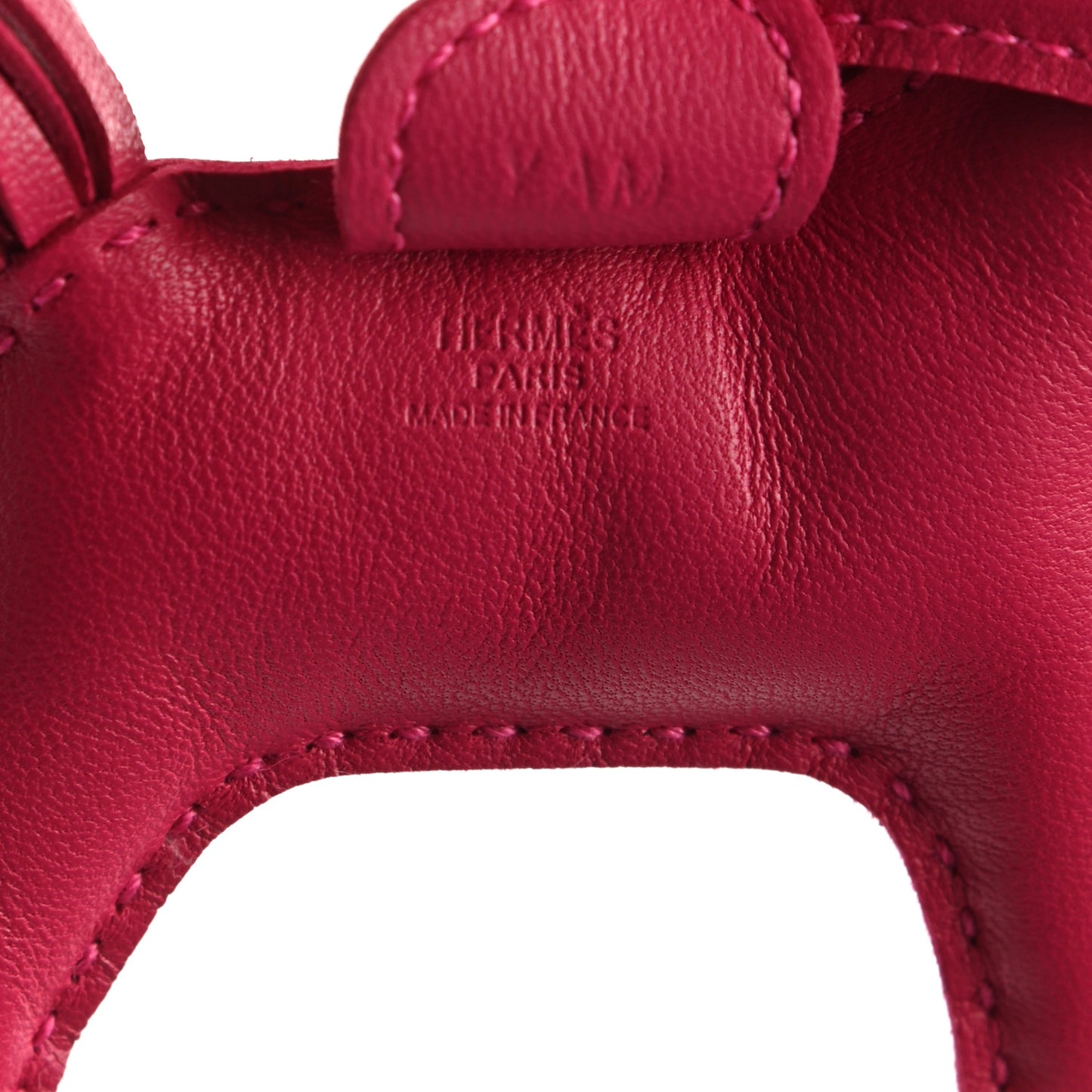 Milo Lambskin Grigri Rodeo Horse Bag Charm PM Rose Mexico