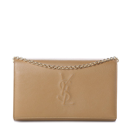 Saint Laurent Calfskin Belle de Jour Chain Clutch Beige 1 of 8