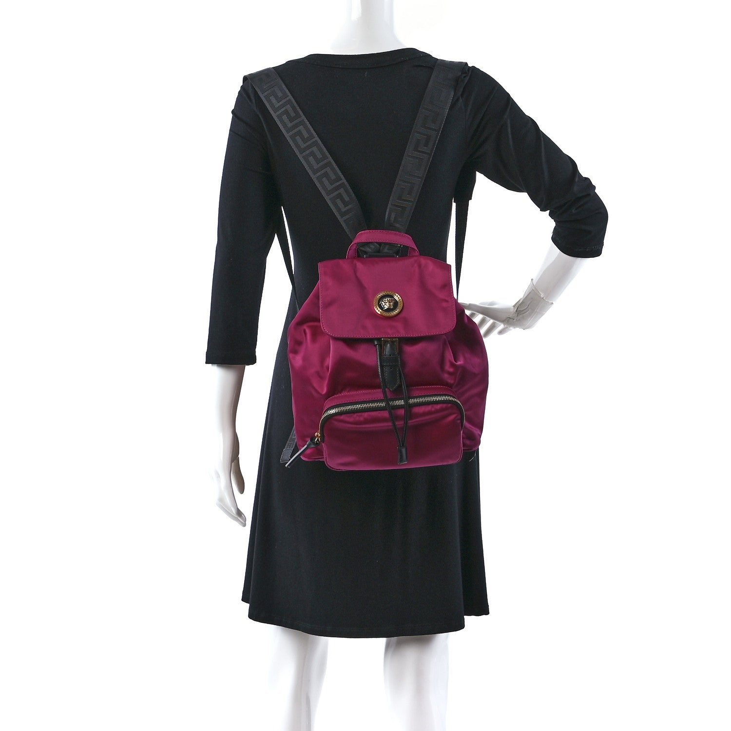 Versace Nylon Medusa Backpack Dahlia Black 2 of 8