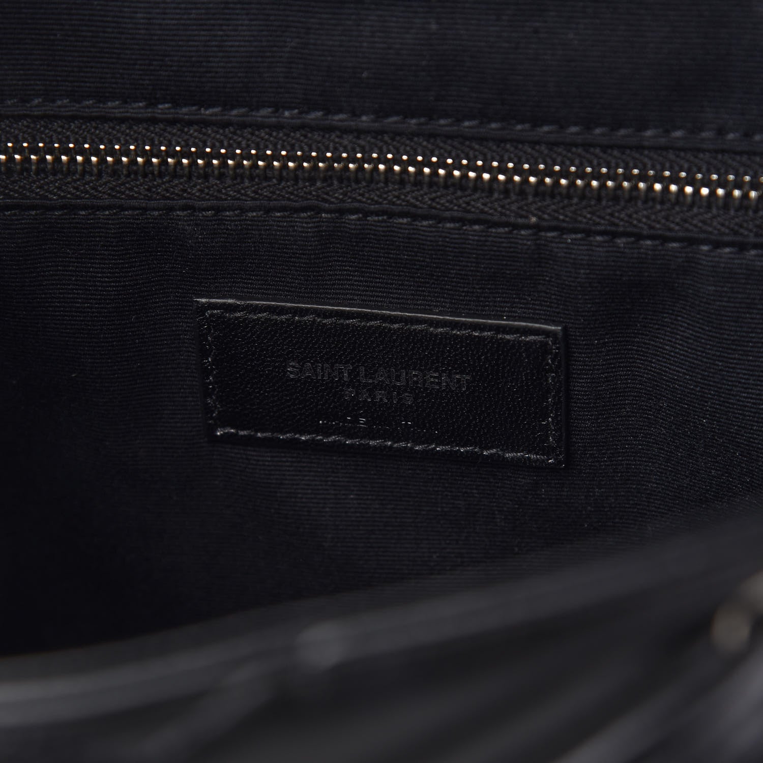 Saint Laurent Calfskin Y Quilted Monogram Small Loulou Backpack Black 8 of 10