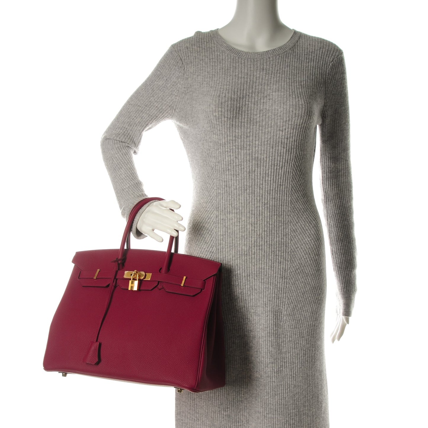 Togo Birkin 35 Rouge Grenat