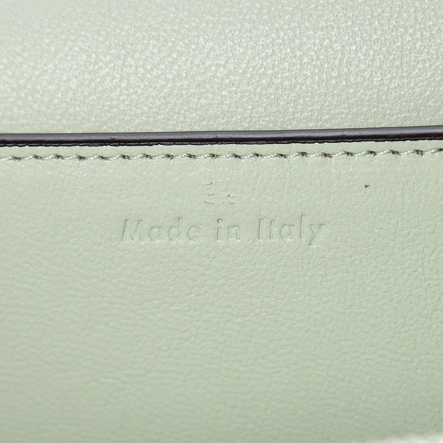 Celine Shiny Smooth Calfskin Medium Frame Shoulder Bag Pastel Green Pop Red 8 of 9