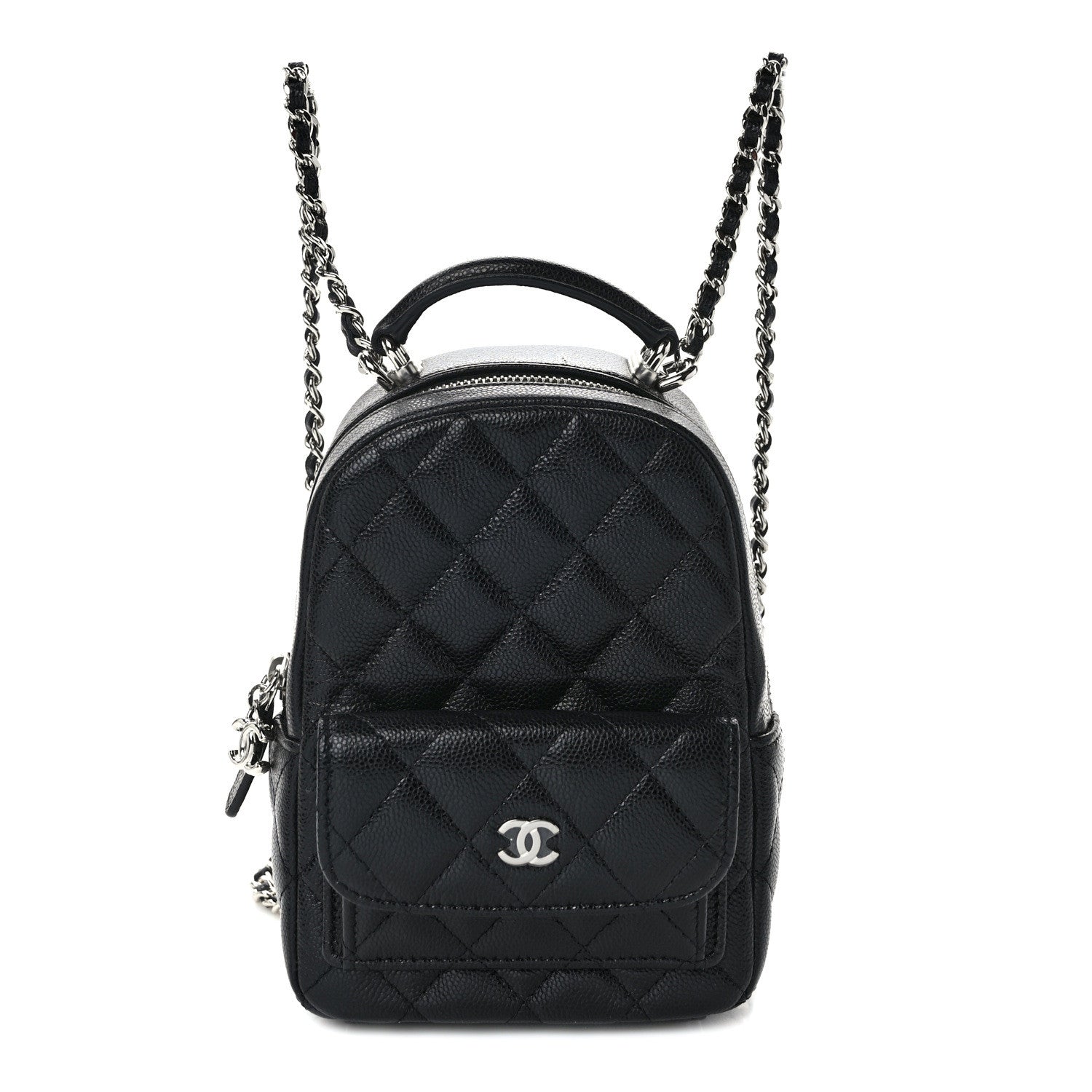 Chanel Caviar Quilted CC Mini Classic Backpack Black 1 of 14