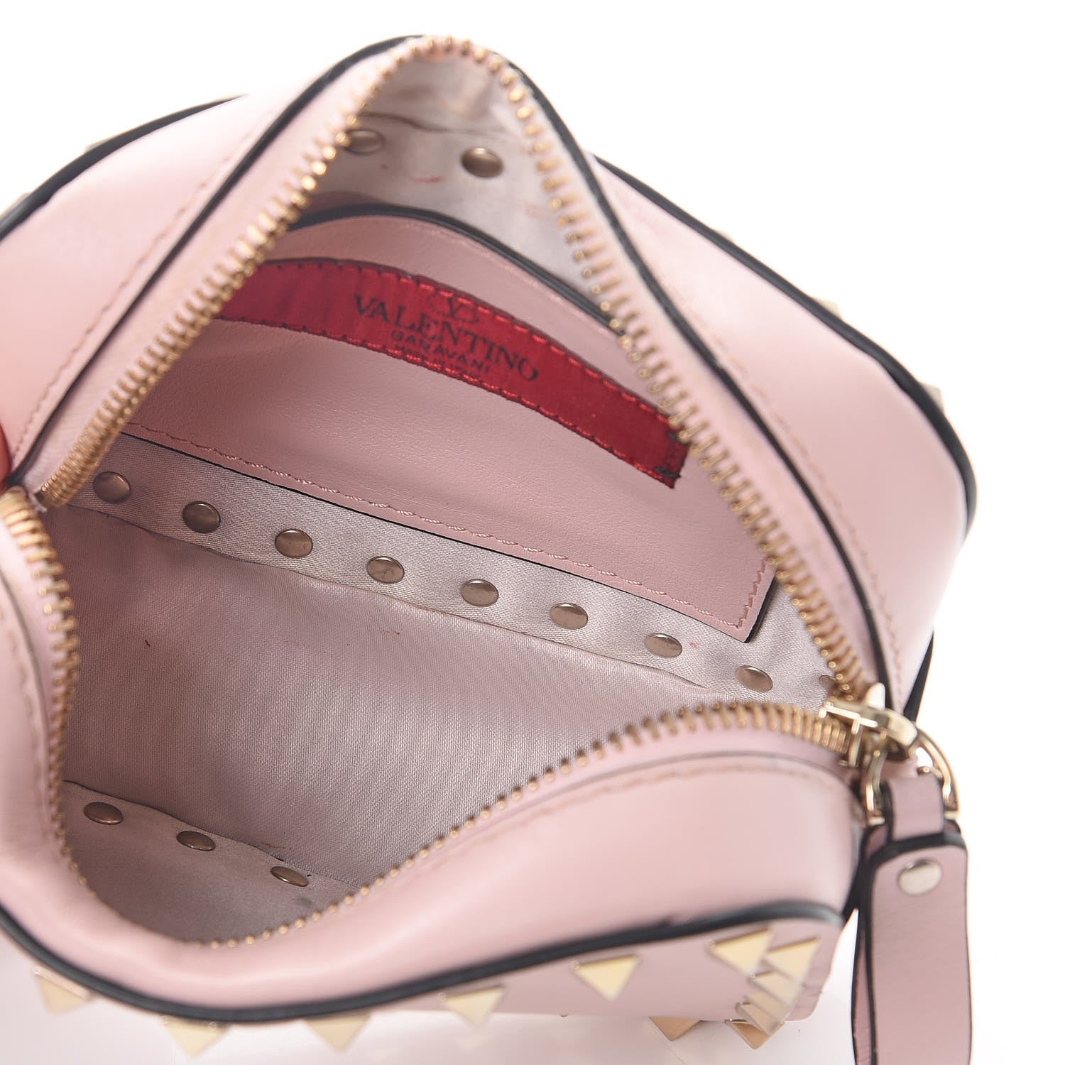 Valentino Garavani Calfskin Small Rockstud Chain Camera Crossbody Bag Loto 6 of 9