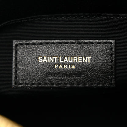 Saint Laurent Calfskin Matelasse Monogram Lou Camera Bag Black 6 of 11