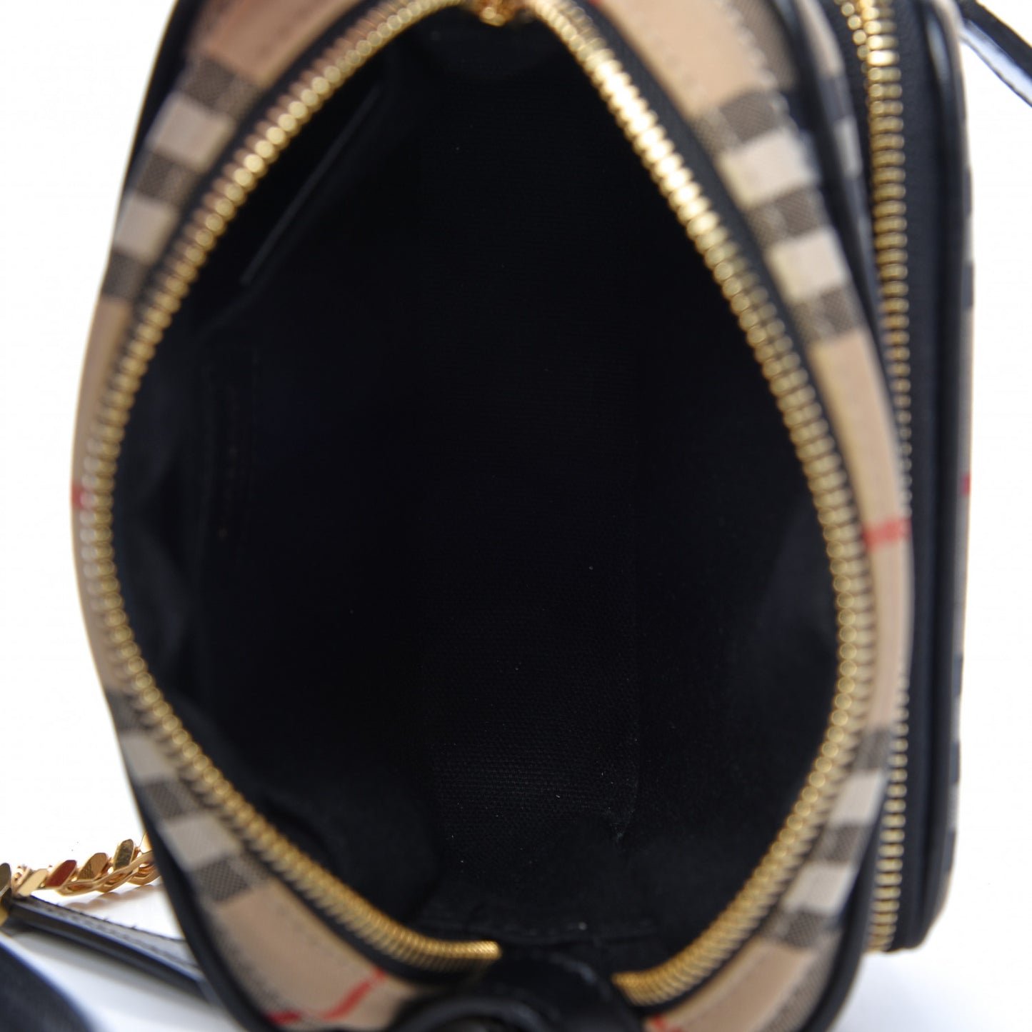 Calfskin Vintage Check Camera Bag Archive Beige