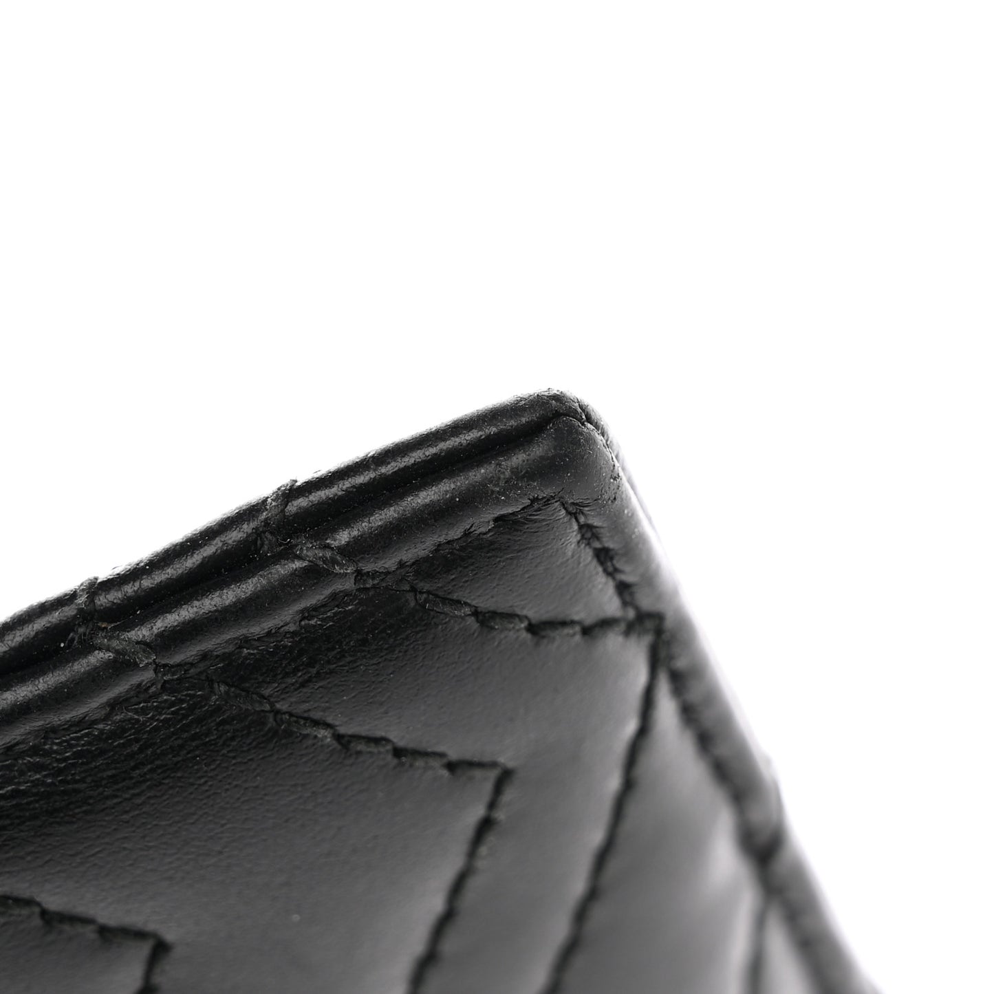 Calfskin Matelasse GG Marmont Card Holder Black