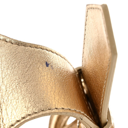 Burberry Metallic Calfskin Quilted Hoxton Hobo Gold 12 of 12