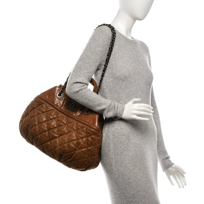 Chanel Iridescent Calfskin Large In The Mix Tote Light Brown 2 of 8