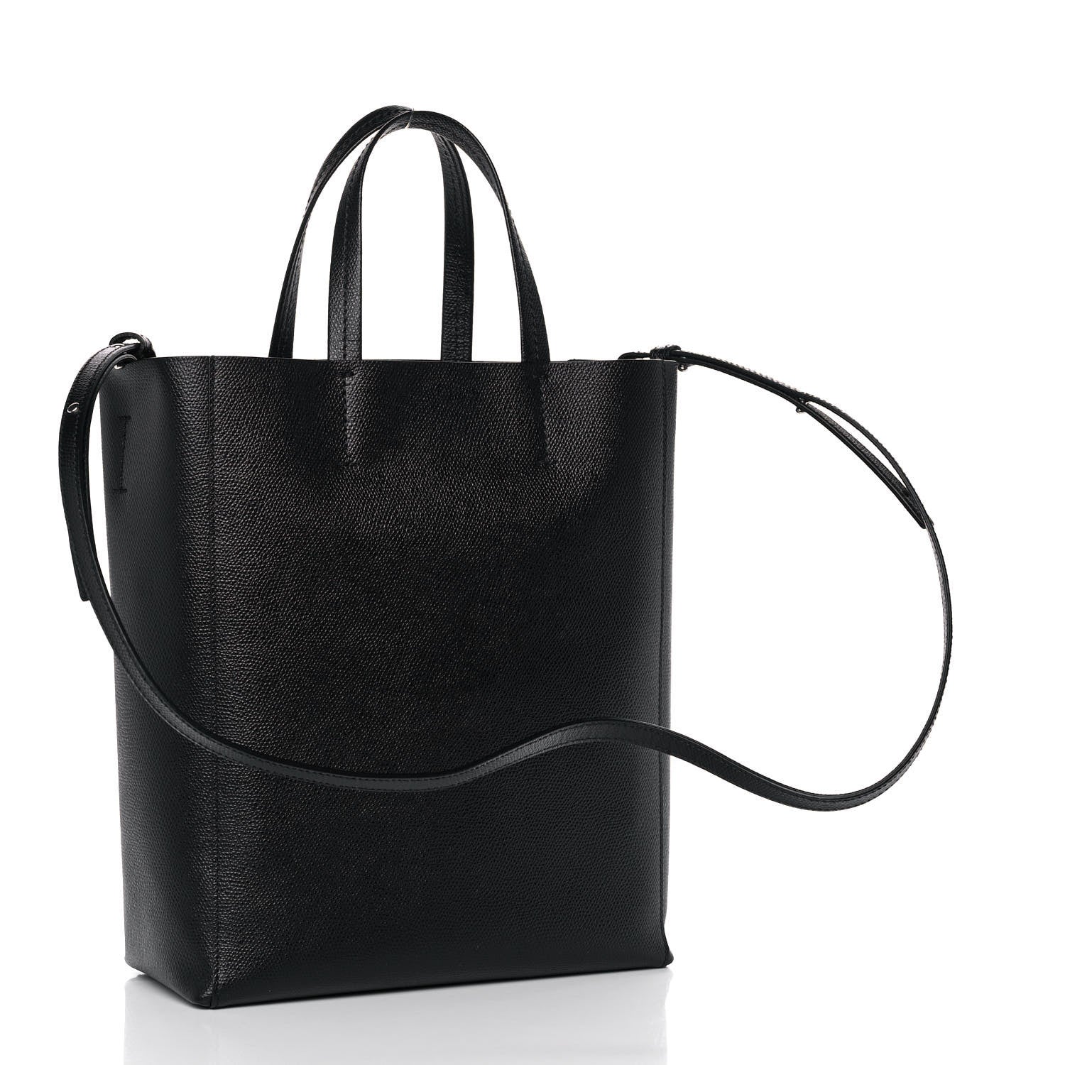 Celine Grained Calfskin Small Vertical Cabas Black 3 of 12