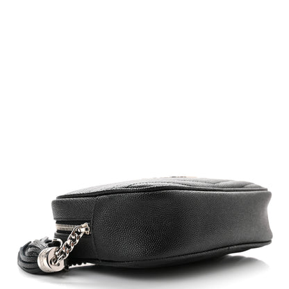 Saint Laurent Grain De Poudre Matelasse Monogram Mini Lou Camera Bag Black 3 of 10