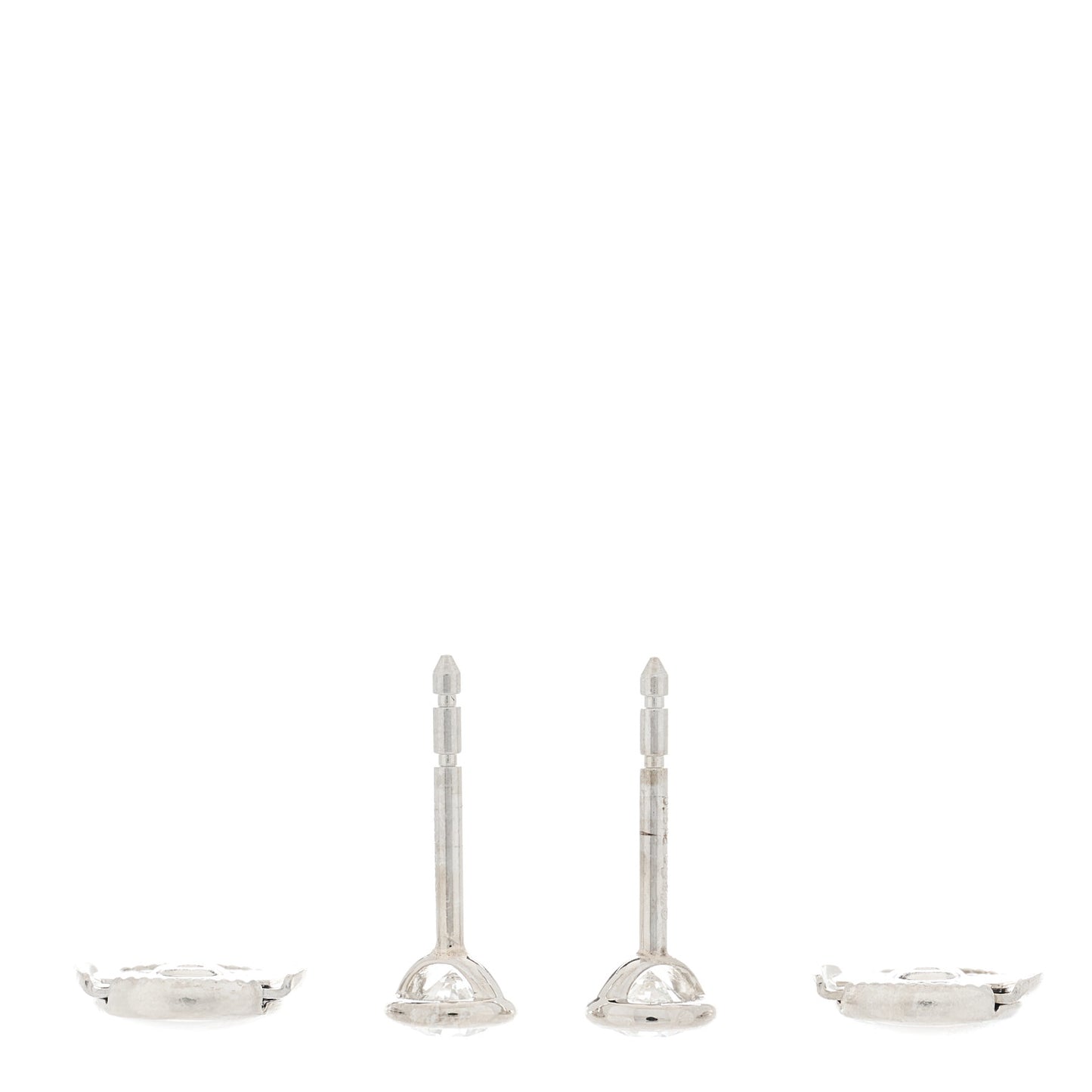 Platinum Diamond .42ctw Elsa Peretti Diamonds By The Yard Earrings