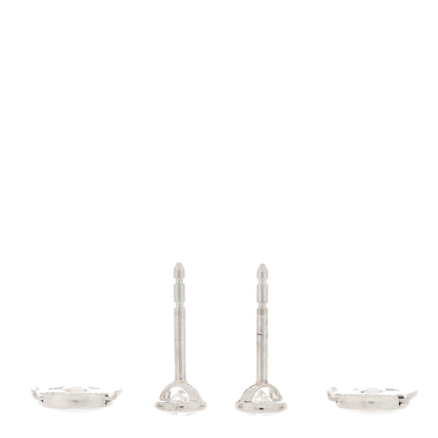 Tiffany Platinum Diamond .42ctw Elsa Peretti Diamonds By The Yard Earrings 3 of 5