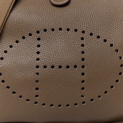 Hermes Taurillon Clemence Evelyne III PM Etoupe 8 of 12