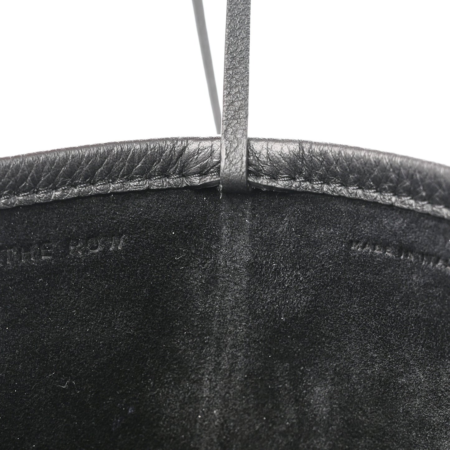 Grained Calfskin Medium N/S Park Tote Black