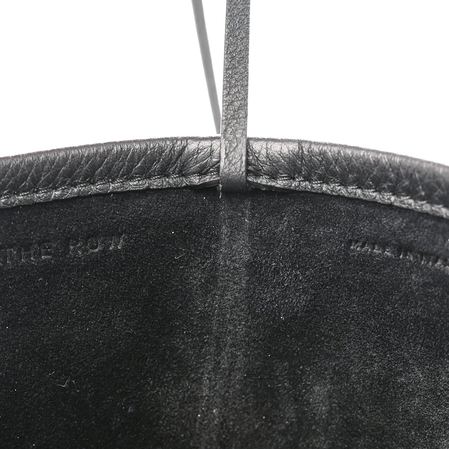 The Row Grained Calfskin Medium N/S Park Tote Black 6 of 9