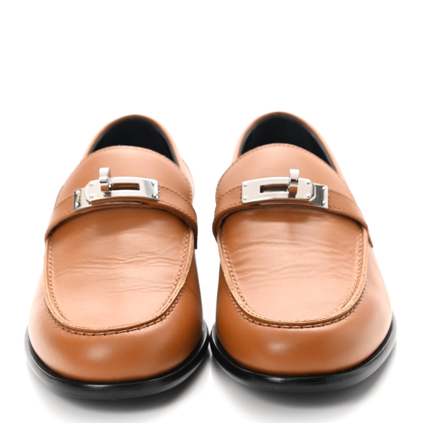 Calfskin Womens Destin Loafer 37.5 Naturel