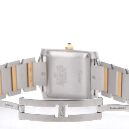 Cartier Stainless Steel 18K Yellow Gold 28mm Tank Francaise Automatic Watch 8 of 13