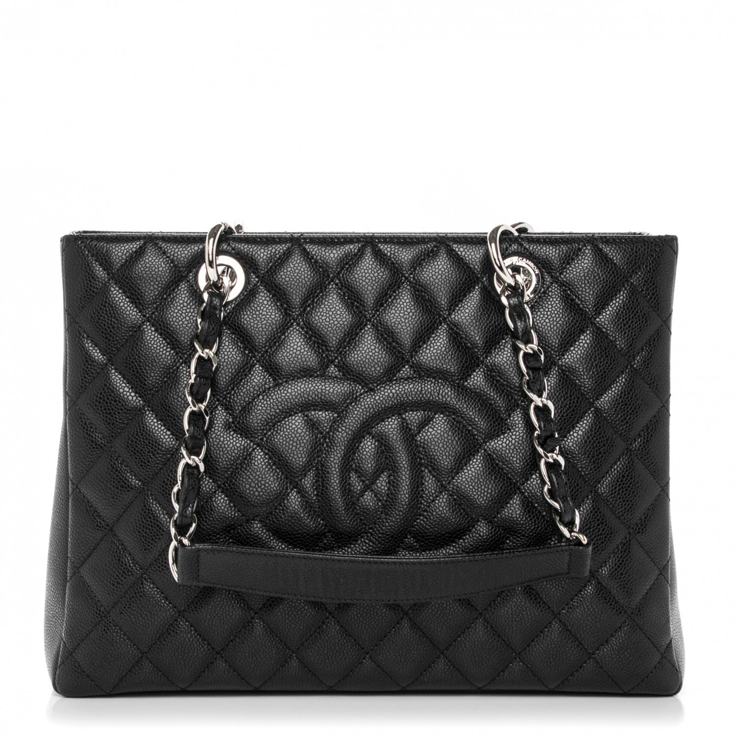 Chanel Caviar Quilted Grand Shopping Tote GST Black 1 of 7