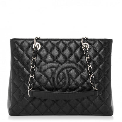 Chanel Caviar Quilted Grand Shopping Tote GST Black 1 of 7