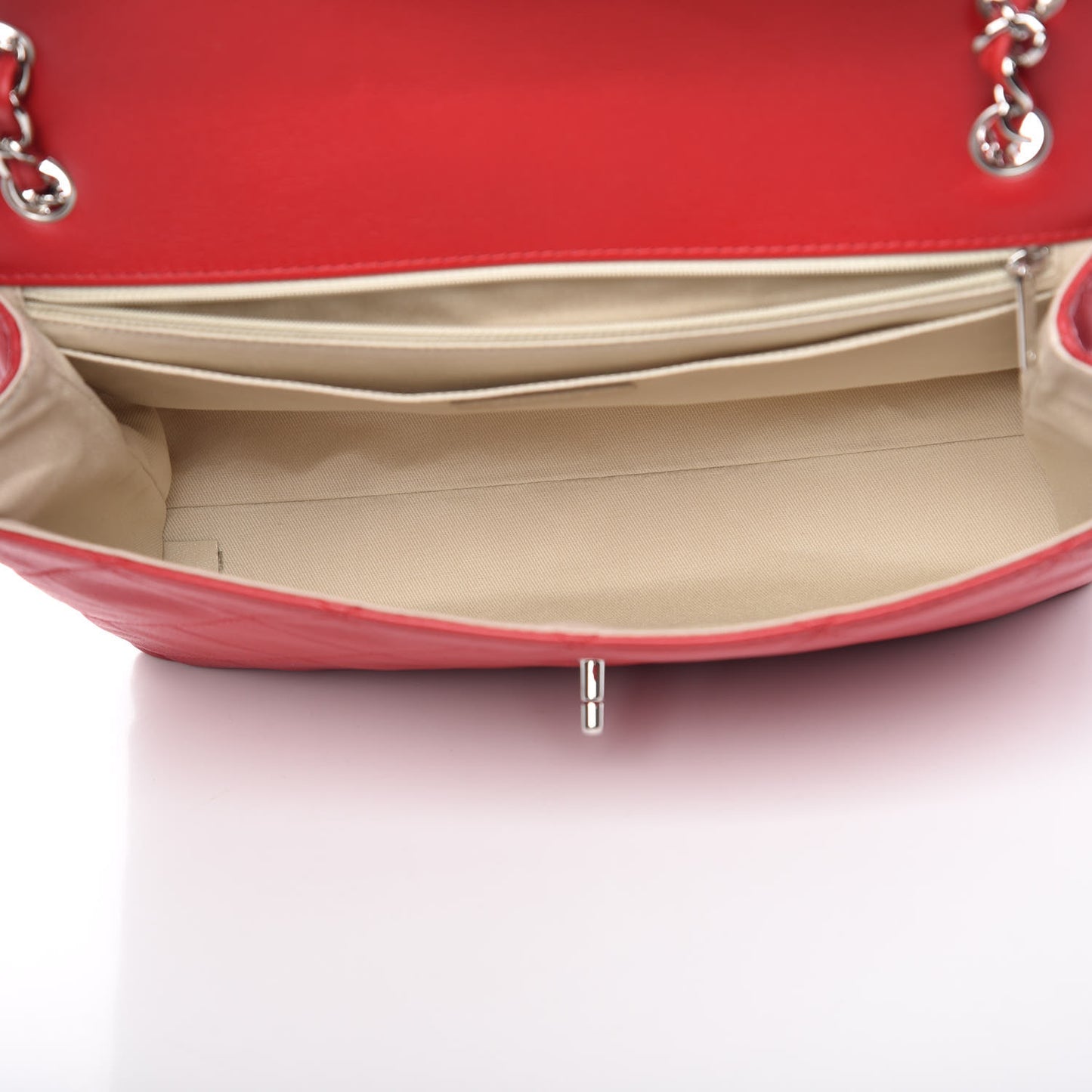 Calfskin Quilted In The Business Flap Red