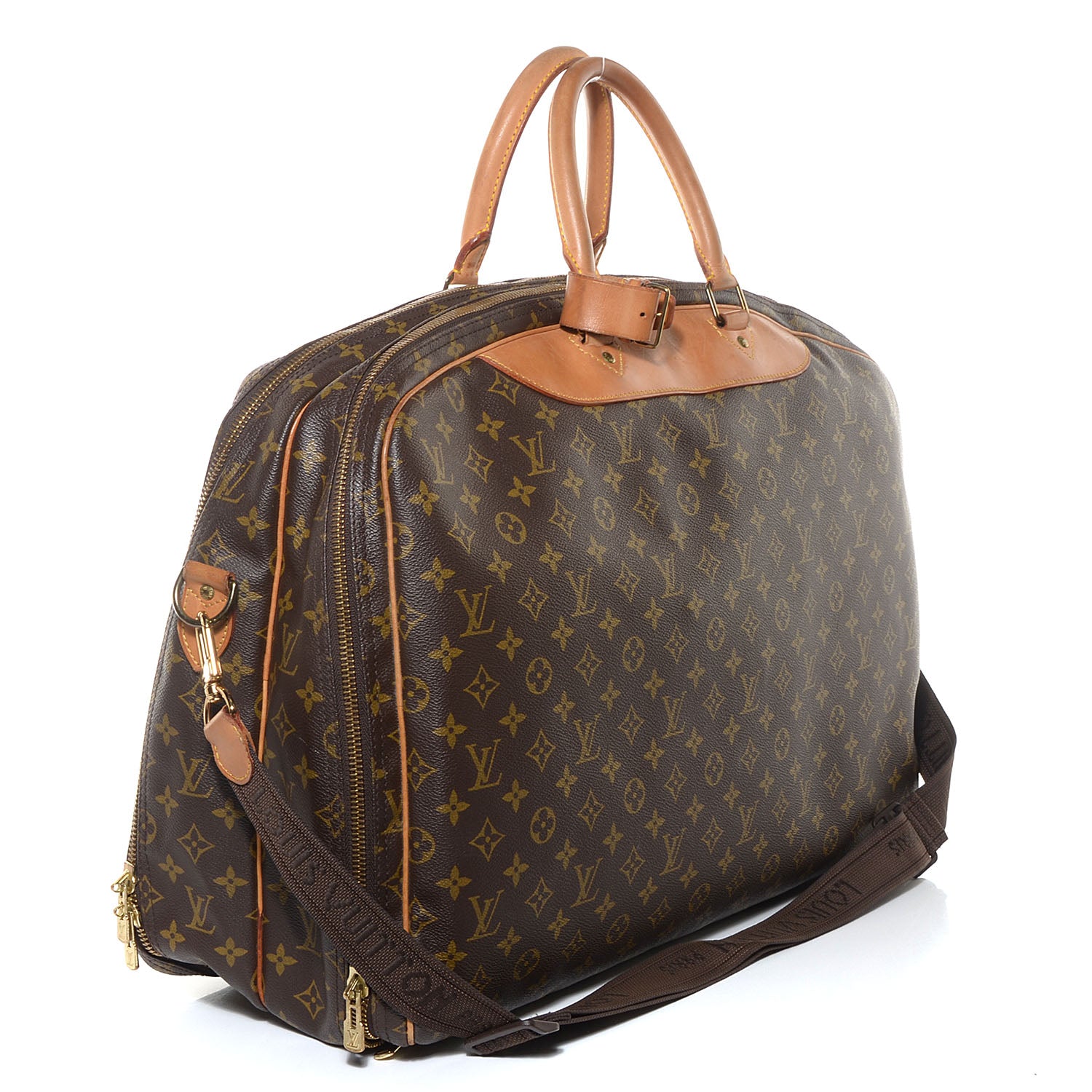 Louis Vuitton Monogram Alize 2 Compartment Luggage Travel Bag 3 of 7