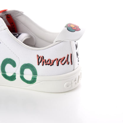 Chanel x Pharrell Williams Canvas Womens Sneakers 35 White 9 of 23