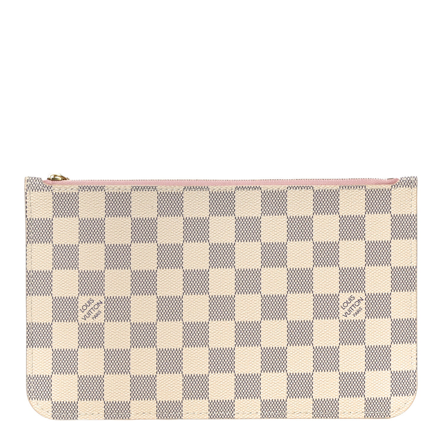Louis Vuitton Damier Azur Neverfull MM GM Pochette Rose Ballerine 1 of 9