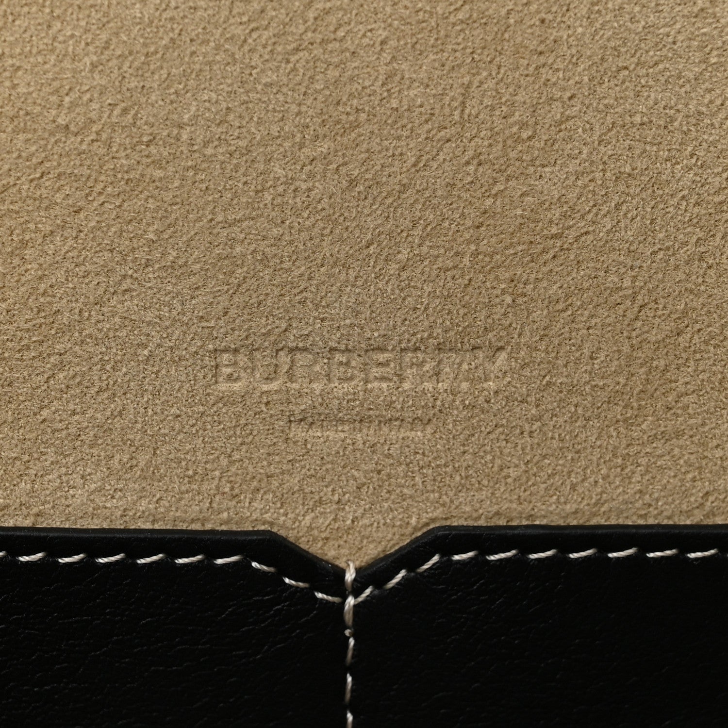 Burberry Soft Calfskin Small Pocket Tote Bag Black 7 of 10