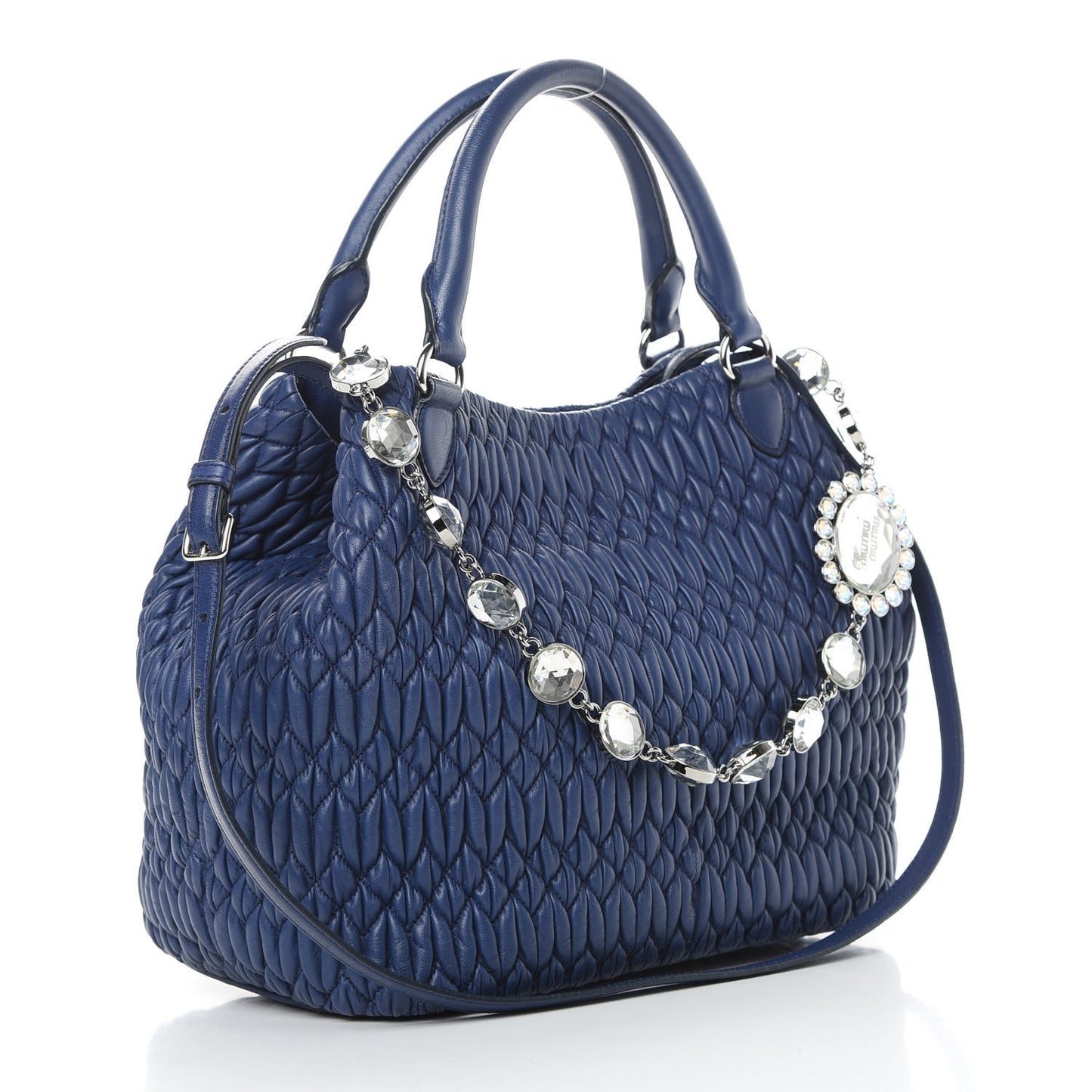 Nappa Matelasse Crystal Tote Inchiostro