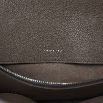 Saint Laurent Grained Calfskin Small Supple Sac De Jour Taupe 6 of 15