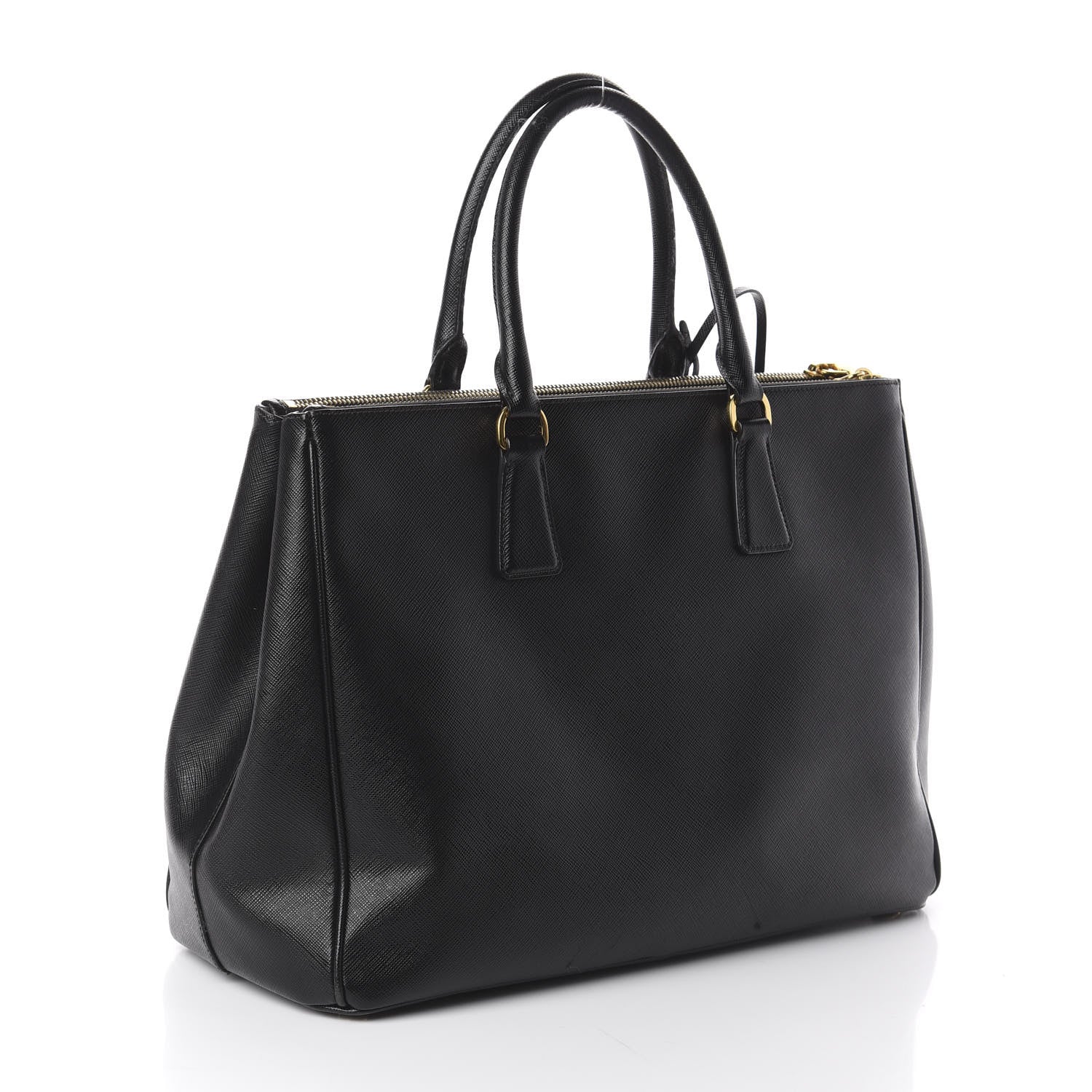 Prada Saffiano Large Galleria Double Zip Tote Black 2 of 8