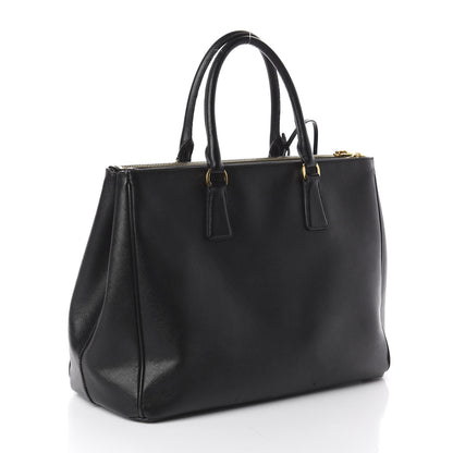 Prada Saffiano Large Galleria Double Zip Tote Black 2 of 8