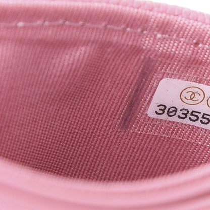 Chanel Caviar Quilted Boy Card Holder Light Pink 10 of 12
