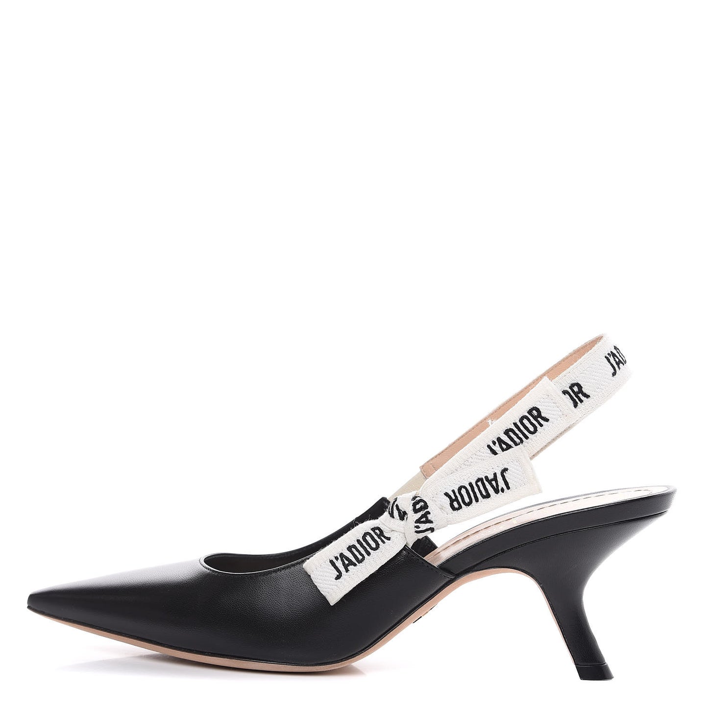 Lambskin Ribbon J'Adior Slingback 65mm Pumps 39.5 Black