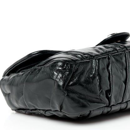 Chanel Glazed Calfskin Twisted Medium Flap Black 9 of 10