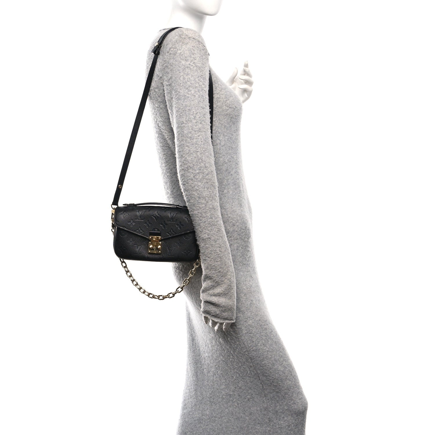 Louis Vuitton Empreinte Pochette Metis East West Black 2 of 11