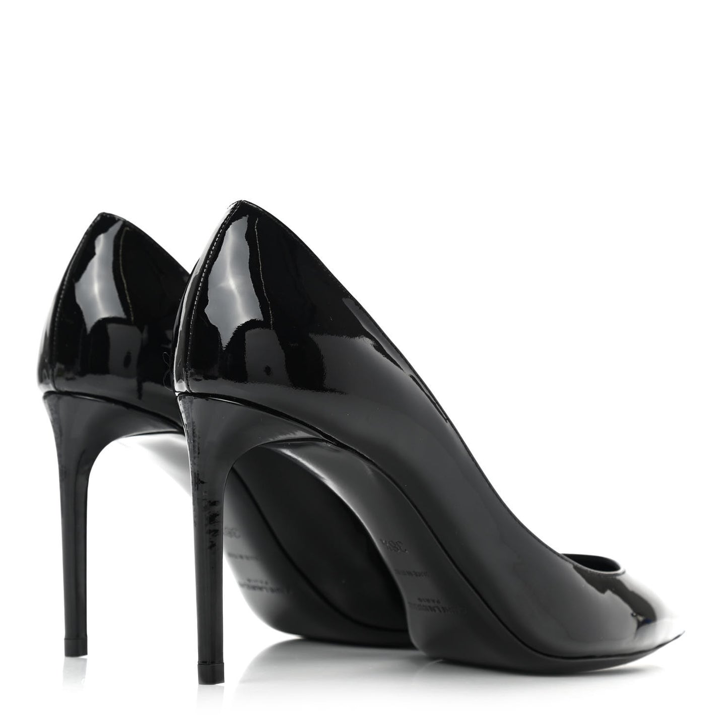 Patent Calfskin Zoe 85 Pumps 36.5 Black