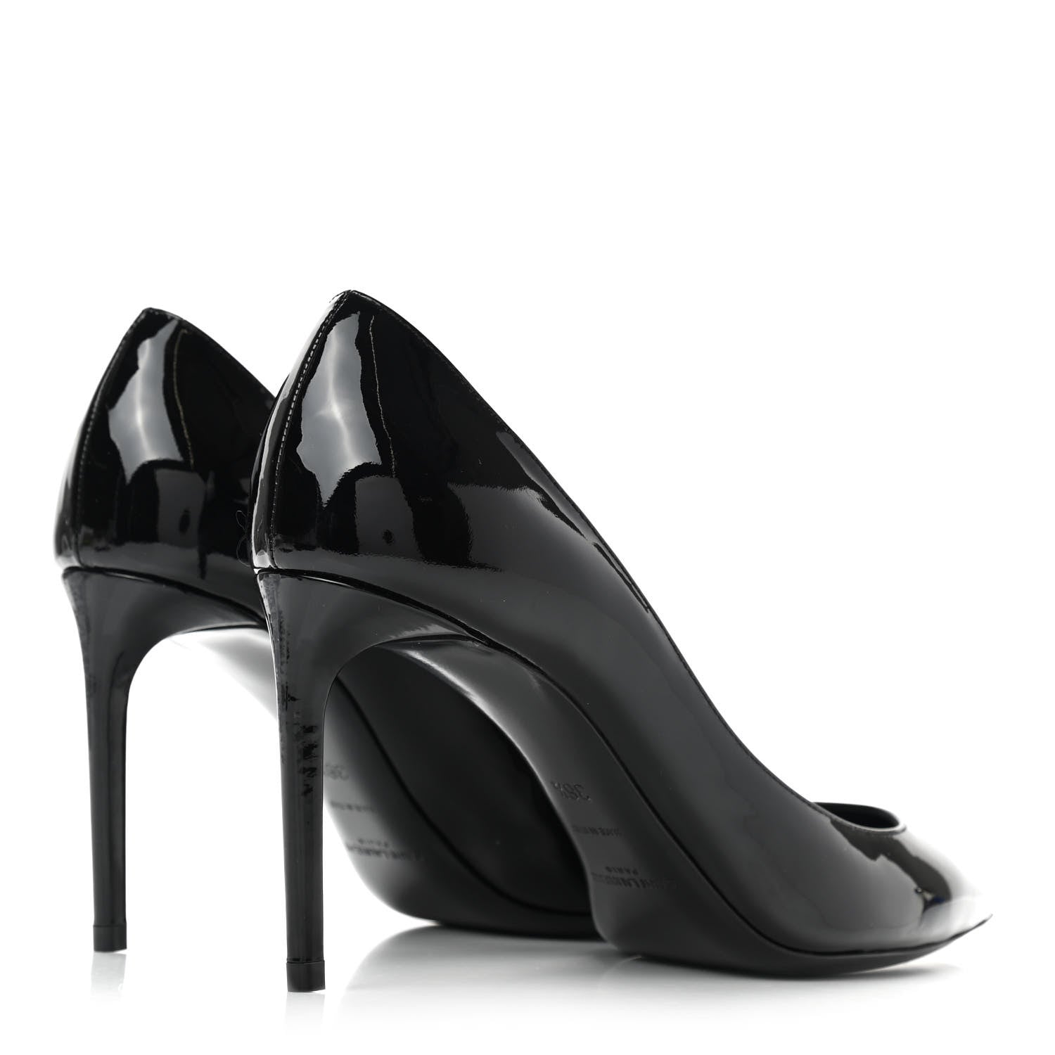Saint Laurent Patent Calfskin Zoe 85 Pumps 36.5 Black 4 of 11