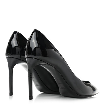 Saint Laurent Patent Calfskin Zoe 85 Pumps 36.5 Black 4 of 11