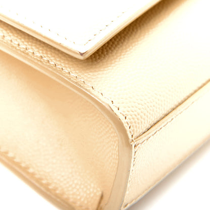 Saint Laurent Grain De Poudre Small Monogram Kate Satchel Nude Powder 7 of 14