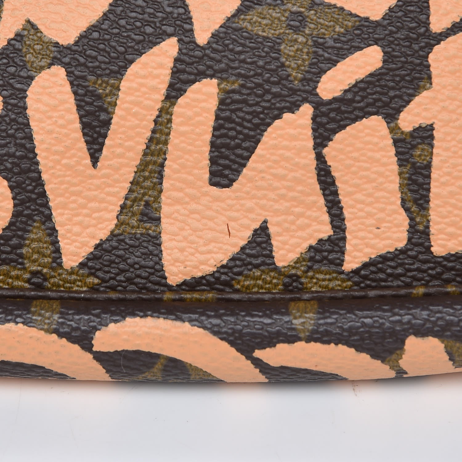 Louis Vuitton Monogram Graffiti Pochette Accessories Peach 9 of 9