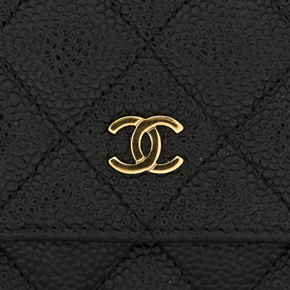 Chanel Caviar Quilted Wallet on Chain WOC Black 13 of 13